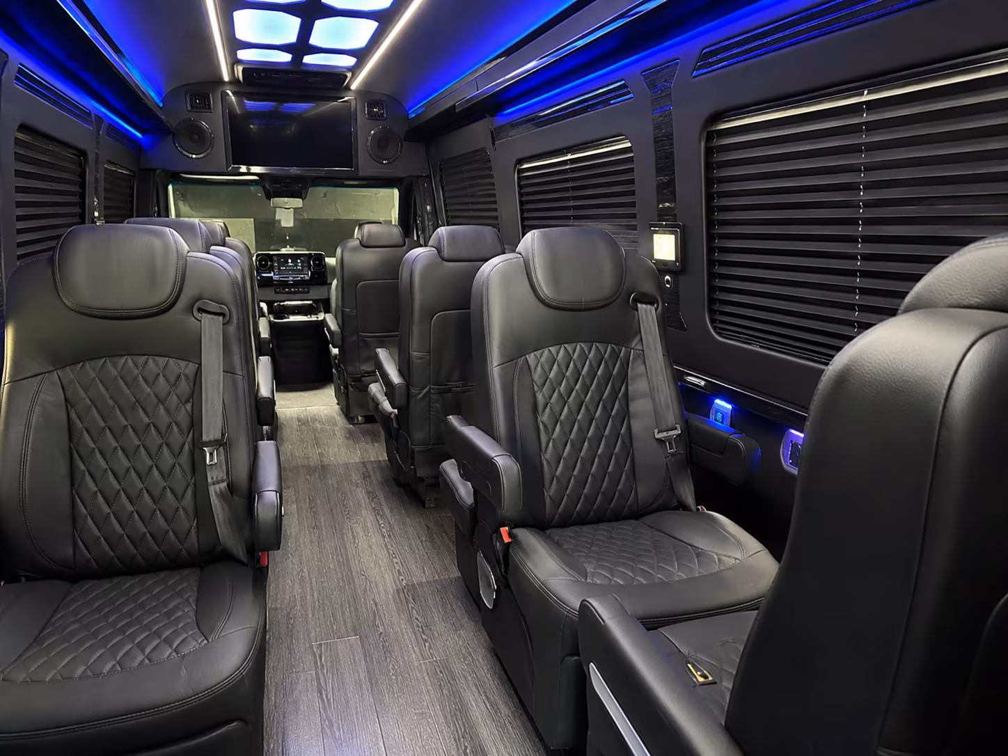corpus christi 12 passenger sprinter van inside