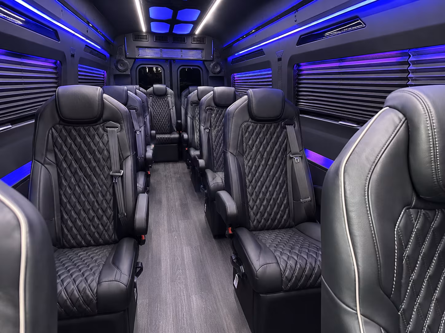 corpus christi 18 passenger sprinter van inside