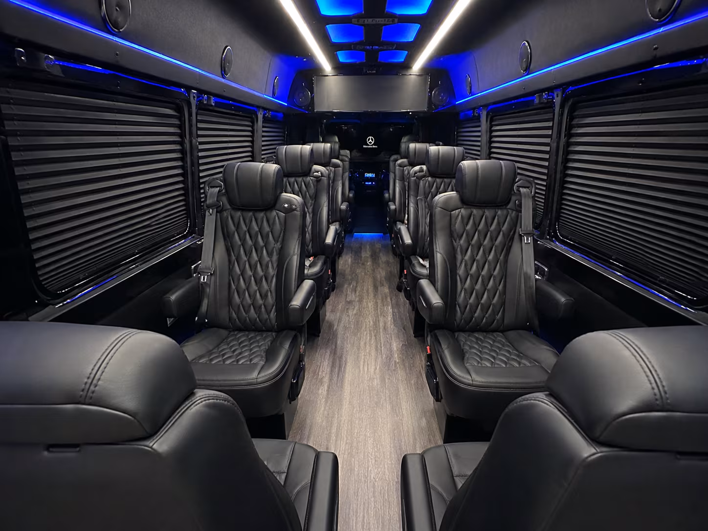 corpus christi 18 passenger sprinter van interior