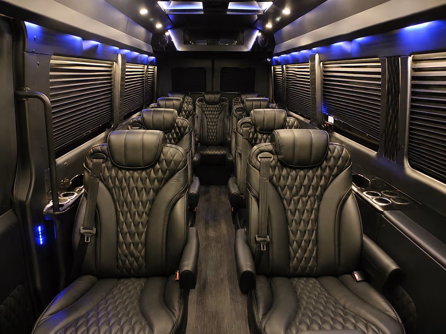 corpus christi 20 passenger sprinter van inside