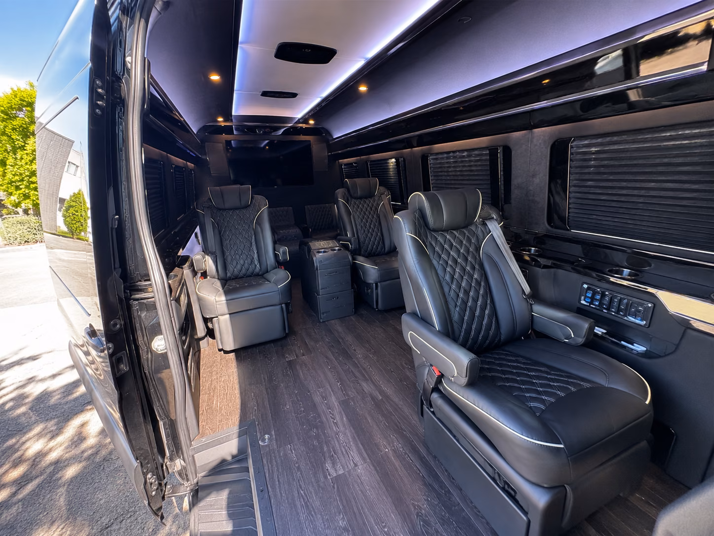 corpus christi 8 passenger sprinter van inside